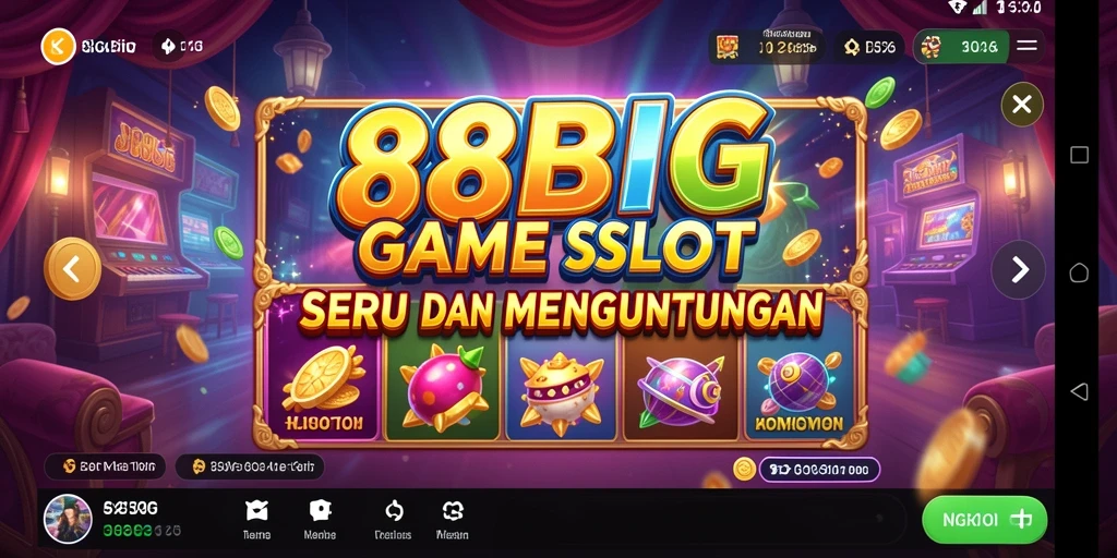 Screenshot gameplay Slot 88BIG menampilkan keseruan dan grafis menawan.