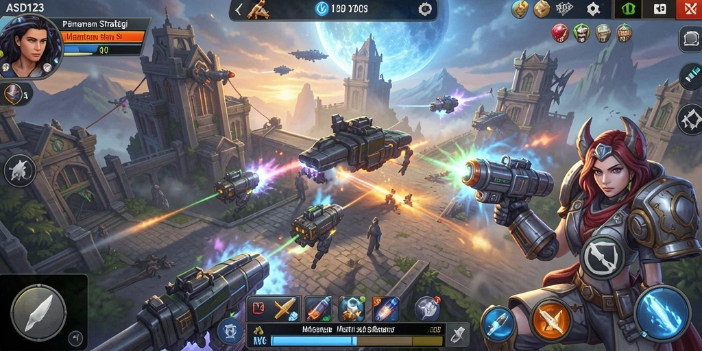 Tampilan gameplay ASD123 yang menampilkan strategi intens.