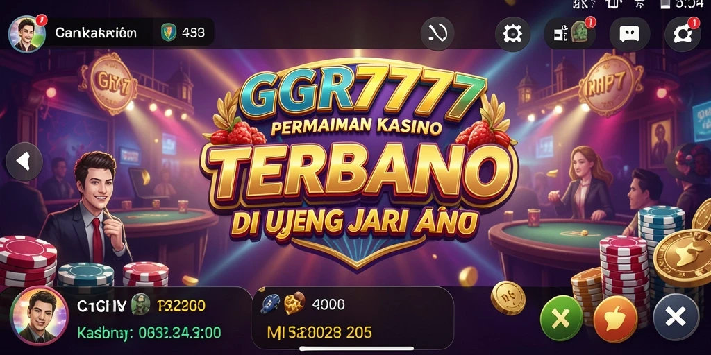 Screenshot gameplay GGR7777 menunjukkan keseruan bermain Kasino.
