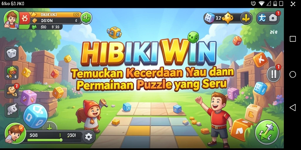 Tampilan gameplay HIBIKIWIN yang menantang dan penuh kreativitas.