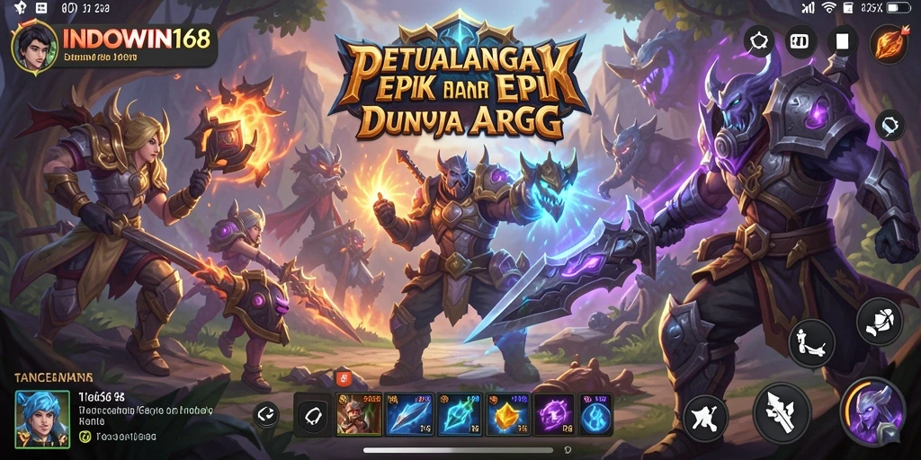Tampilan menarik dari gameplay ARPG INDOWIN168 yang penuh aksi.