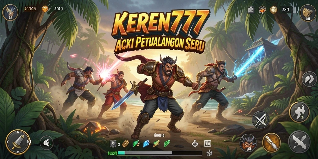 Tampilan gameplay seru dari KEREN777 dengan aksi yang mendebarkan.