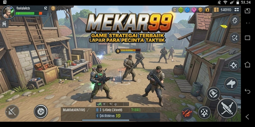 Screenshot dari gameplay strategis MEKAR99 yang menegangkan.