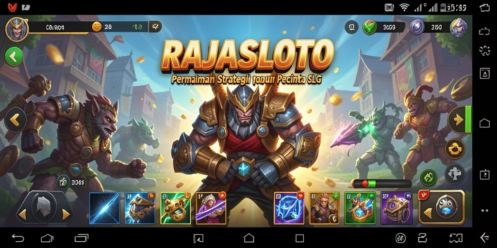 Tampilan gameplay seru dalam RAJASLOTO yang penuh strategi.