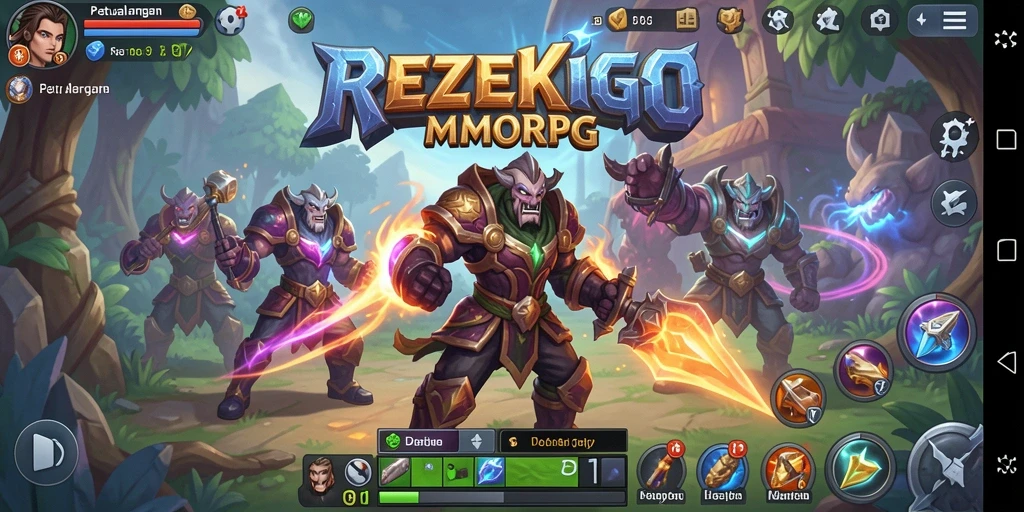 Gameplay seru dan interaktif dalam dunia MMORPG.