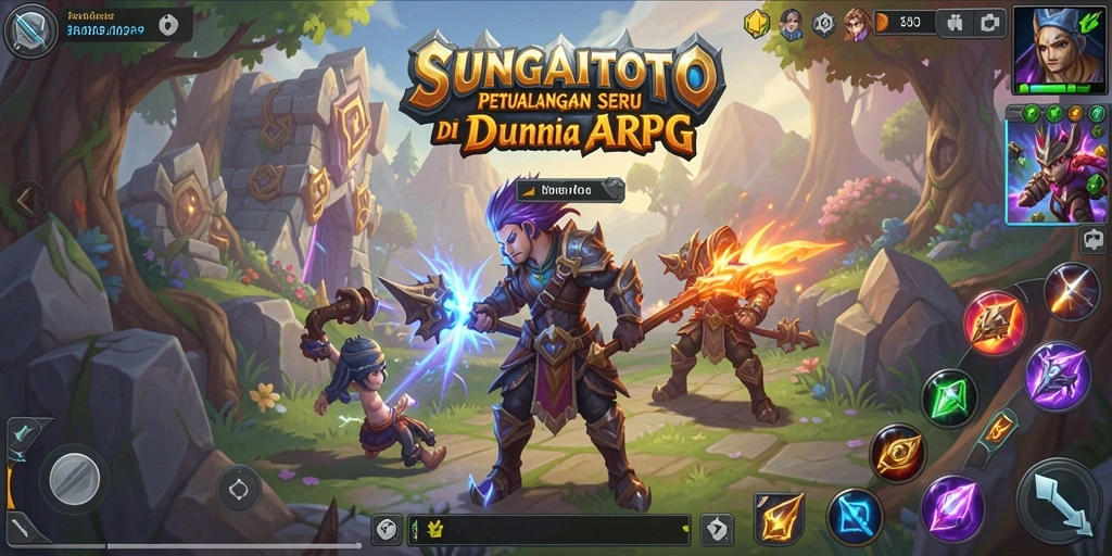 Tangkapan layar SUNGAITOTO menunjukkan aksi pertarungan seru dalam dunia ARPG.